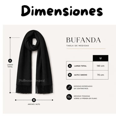 MAXI BUFANDA ELEGANTE CHALINA SUAVE ABRIGO DE INVIERNO AZUL - 8
