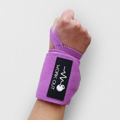 MUÑEQUERA WORK OUT MORADO POTENCIA