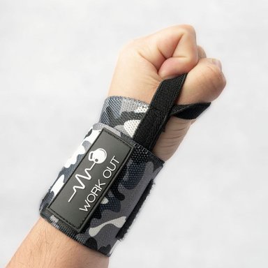 MUÑEQUERA WORK OUT BLANCO POTENCIA CAMUFLADO