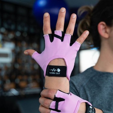 GUANTES PARA GIMNASIO W2 ROSA L - WORKOUT
