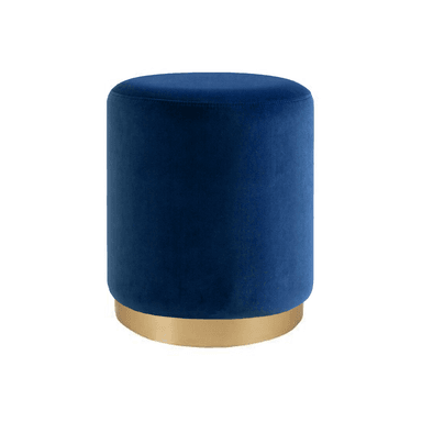 PUFF HAPPY HOME KARL 35CMX35CMX43CM CIRCULAR AZUL - 2