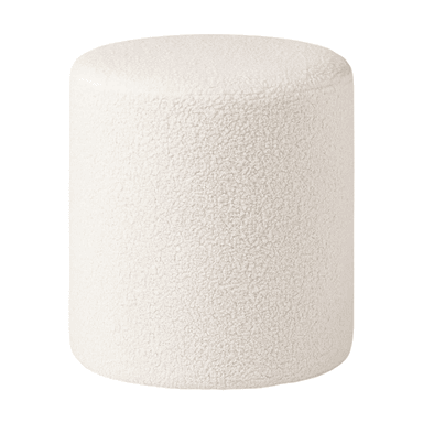 PUFF TOM BEIGE OVEJA CIRCULAR