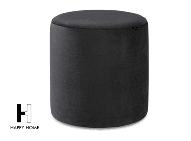 PUFF HAPPY HOME TOM 35CMX35CMX43CM CIRCULAR NEGRO