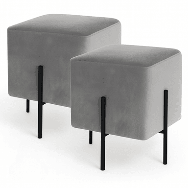 JUEGO POUF HAPPY HOME DANIEL CLASSIC GRIS