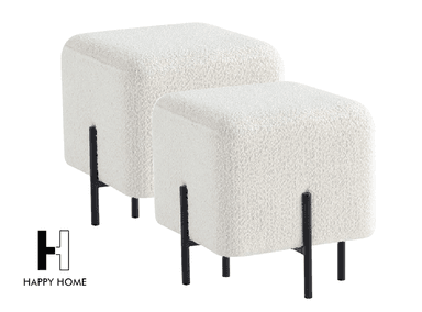 JUEGO POUF HAPPY HOME DANIEL CLASSIC OVEJA MODELO EXCLUSIVO HAPPY HOME BEIGE