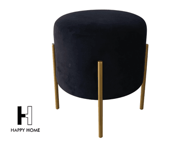 PUFF HAPPY HOME CANDY GOLD 35CM NEGRO