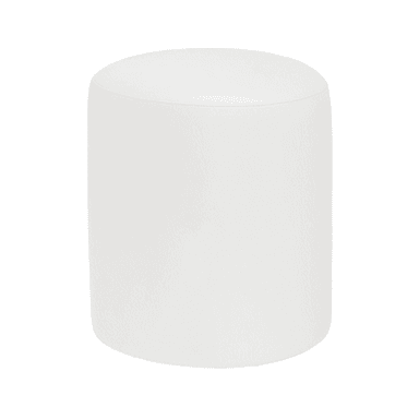 PUFF TOM BLANCO CUERO PRANNA REDONDO