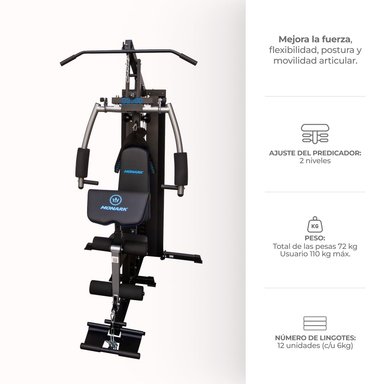 GIMNASIO MONARK G2300 NEGRO - 3
