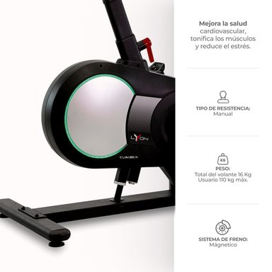SPINNING BH LYON CLIMBER NEGRO/GRIS - 2