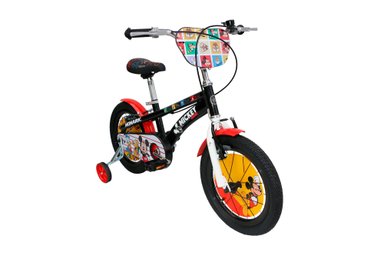 BICICLETA INFANTIL MONARK MICKEY HAPPY ARO 16 NEGRO BLANCO - 2