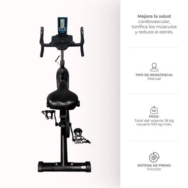 BICICLETA SPINNING MONARK K4018 NEGRO AZUL - 2