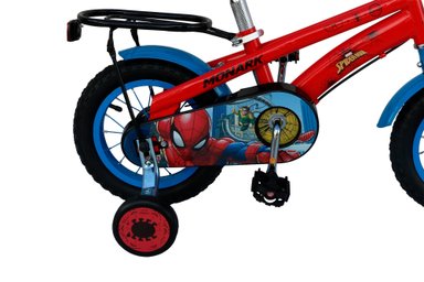 BICICLETA INFANTIL MONARK SPIDERMAN HERO ARO 12 ROJO AZUL - 4