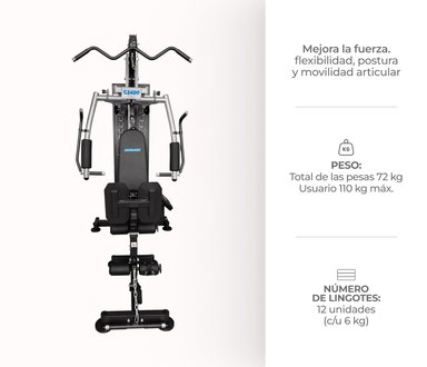 MINI GIMNASIO MULTIFUNCIONAL MONARK G2400 - 2