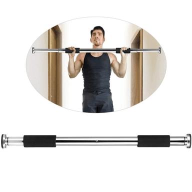 BARRA ALPHA GYM PROFESIONAL DE DOMINADAS EXTENSIBLE PUERTA 65 A 100 CM