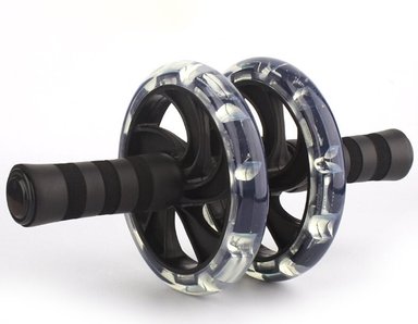 RUEDA ALPHA GYM PROFESIONAL ABDOMINAL DOBLE LLANTA SILENCIOSA + TAPET