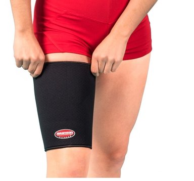 MUSLERA COMPRESION BRANSON NEGRO DEPORTIVA TUBULAR SOPORTE APOYO MUSLO M