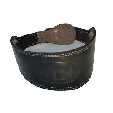 CORREA PARA LEVANTAMIENTO DE PESO, CINTURÓN DE GIMNASIO 100% CUERO - XL