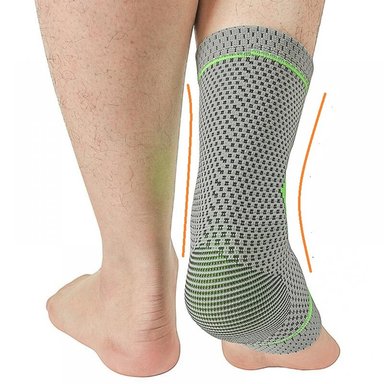TOBILLERA ORTOPÉDICA CON VARILLAS LATERALES, TOBILLERA DE COMPRESIÓN Y SOPORTE - S