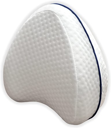 ALMOHADA ORTOPÉDICA ALPHA GYM ESTANDAR BLANCO PARA RODILLAS Y PIERNAS MEJOR DESCANSO SUEÑO, ESPUMA VISCOLASTICA