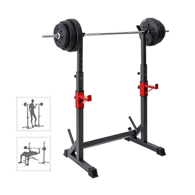 RACK DE SENTADILLAS DE ALTURA AJUSTABLE Y SOPORTE DE HASTA 300 KG - 1