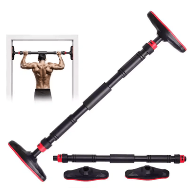 BARRA ALPHA GYM PROFESIONAL DOMINADAS EXTENSIBLE 90 A 130 CM ENTRENAMIENTO CASA