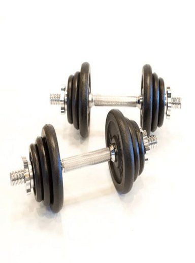 MANCUERNAS ALPHA GYM GIMNASIO 20 KG PESAS ENTRENAMIENTO FUERZA