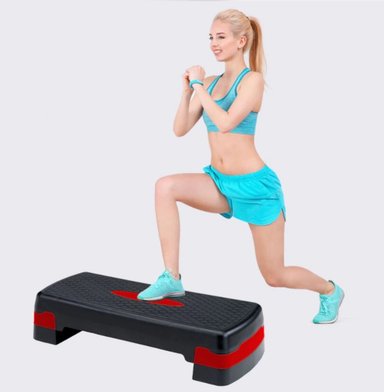 STEP ALPHA GYM AERÓBICOS 2 NIVELES CAJON SALTO FITNESS ENTRENAMIENTO