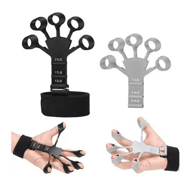 EJERCITADOR ALPHA GYM DE DEDOS FORTALECEDOR AGARRE Y MANOS FINGUER GRIPS X 2
