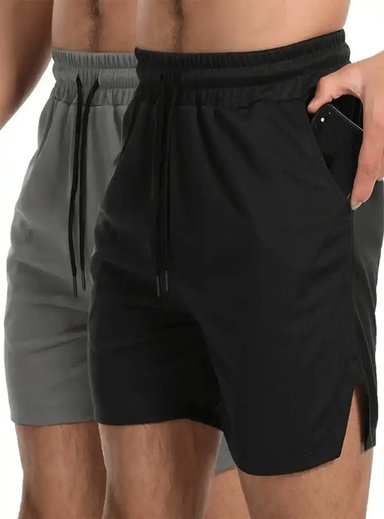 SHORT DEPORTIVO HOMBRE ALPHA GYM NEGRO GIMNASIO Y ENTRENAMIENTO SHORT CORTO BLACK