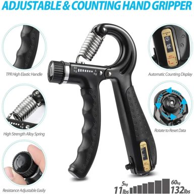 SET 5 HAND GRIPS INSANE WORKOUT PROFESIONAL EJERCITADORES MANOS DEDOS Y ANTEBRAZOS - 2