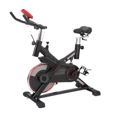 BICICLETA SPINNING ALPHA GYM PROFESIONAL ESTÁTICA VOLANTE 15 KG CICLISMO FITNESS - 1
