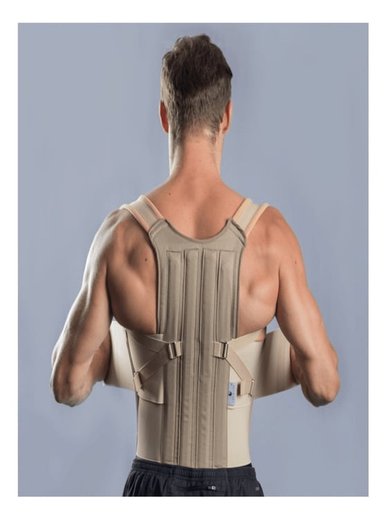 FAJA ORTOPÉDICA DORSO LUMBAR CORRECTOR DE POSTURA CON VARILLAS MÉDICAS - 2