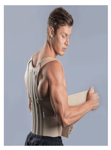 FAJA ORTOPÉDICA DORSO LUMBAR CORRECTOR DE POSTURA CON VARILLAS MÉDICAS - 4