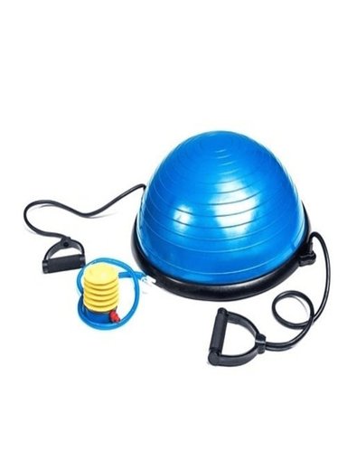 PELOTA ALPHA GYM EQUILIBIO BOZU BALL SEMIESFERA EQUILIBRIO ENTRENAMIENTO Y TERAPIA AZUL