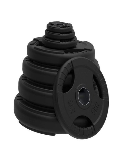 DISCOS OLÍMPICOS ALPHA GYM ALTO TRANSITO DISCOS PESAS 20 KG