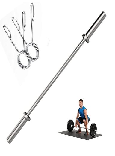 BARRA OLÍMPICA ALPHA GYM RECTA 16KG + SEGUROS BARRA PESAS