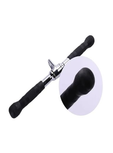 BARRA ALPHA GYM RECTA POLEA BÍCEPS Y TRÍCEPS CORTA RECTA POLEA