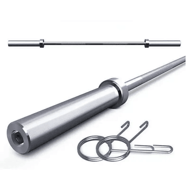 BARRA OLÍMPICA RECTA PROFESIONAL DE 20 KG Y 2.20 MT + SEGUROS