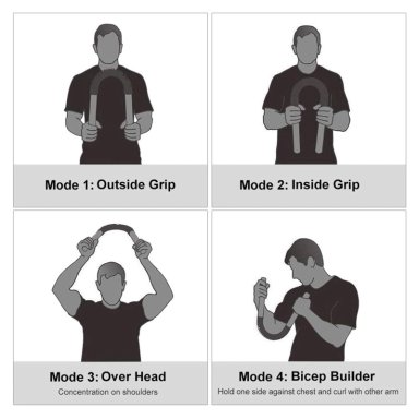 BARRA POWER TWISTER PARA MUSCULACIÓN EXTENSOR DE PECTORALES Y BRAZOS CON TENSIÓN DE 40 KG - 4