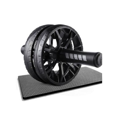 RUEDA ABDOMINAL PROFESIONAL DOBLE LLANTA DE CAUCHO AGARRE ERGONOMICO