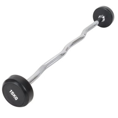 BARRA ZETA DE PESO FIJO PARA GIMNASIO Y ENTRENAMIENTO – 15 KG