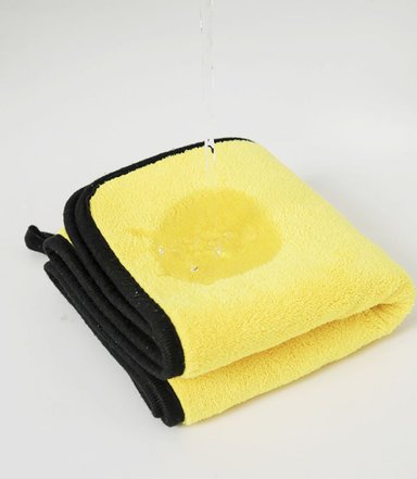 TOALLA DE MICROFIBRA PARA MASCOTA AMARILLO CON GRIS L - 2