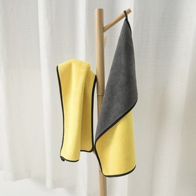 TOALLA DE MICROFIBRA PARA MASCOTA AMARILLO CON GRIS L - 3