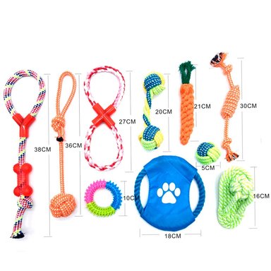 PACK JUGUETE PERRO CUERDA X 10 - 3