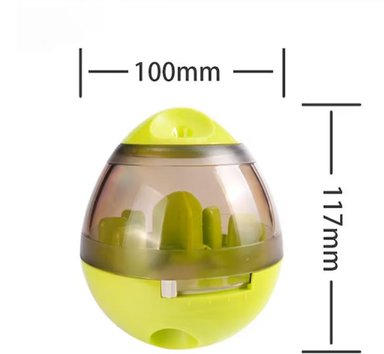 ACCESORIO PERRO HUEVO DISPENSADOR INTERACTIVO VERDE - 2
