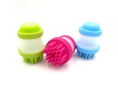 DISPENSADOR DE SHAMPOO PERRO VERDE