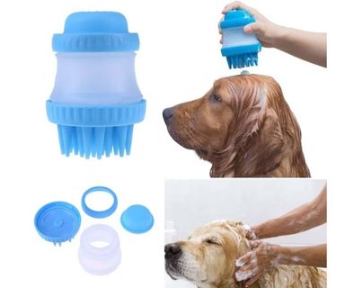 DISPENSADOR DE SHAMPOO PERRO CELESTE - 3