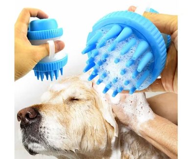 DISPENSADOR DE SHAMPOO PERRO CELESTE - 4