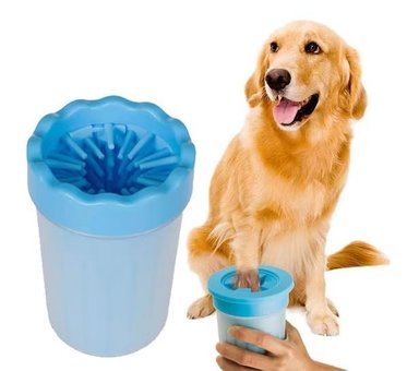 LIMPIAPATAS PERRO MASCOTAS CELESTE TALLA M