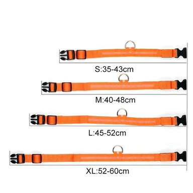 COLLAR PARA PERROS LED AMARILLO TALLA M - 2